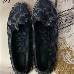 COACH Espadrille Flat Canvas Shoe